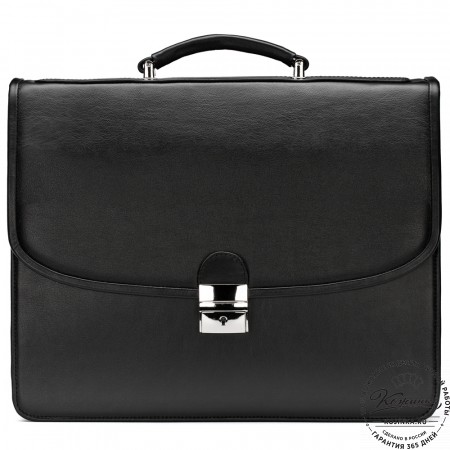 Кожаный портфель "Брест" (черный)